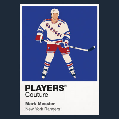 Mark Messier 1 Rangers Ice Hockey Icon Frame Men's Hoodie – image 1