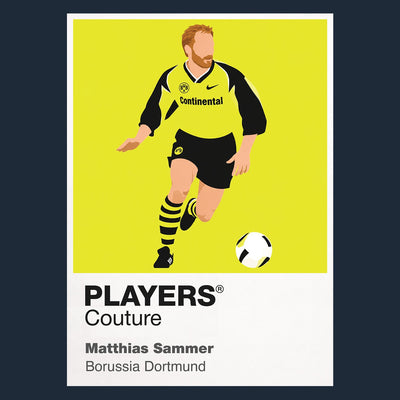 Matthias Sammer Icon Frame artwork in navy