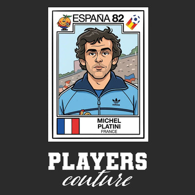 Michel Platini World Cup Sticker Men's Hoodie – michel platini 82 black Players Couture design
