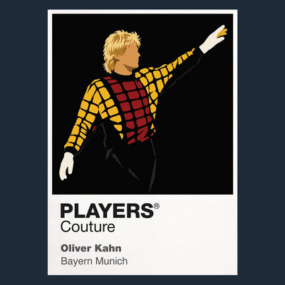 Oliver Kahn Bayern Munich Icon Frame Men's Hoodie — Navy Artwork
