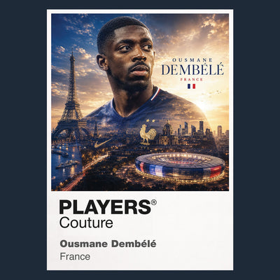 Ousmane Dembele France Atlas Frame artwork by Players Couture