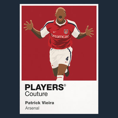 Patrick Vieira Arsenal navy Icon Frame artwork detail
