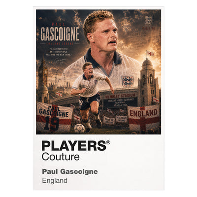 Paul Gascoigne England Atlas Frame artwork by Players Couture