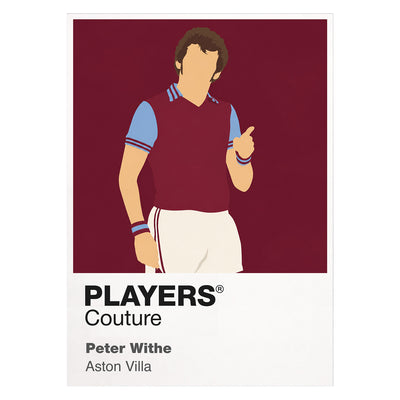 Peter Withe Aston Villa Icon Frame — White