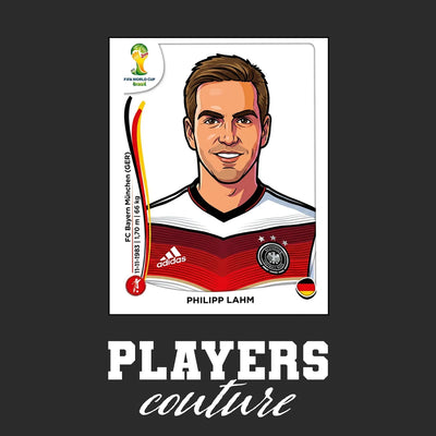 Philipp Lahm World Cup Sticker Men's Hoodie – philipp lahm black Players Couture design