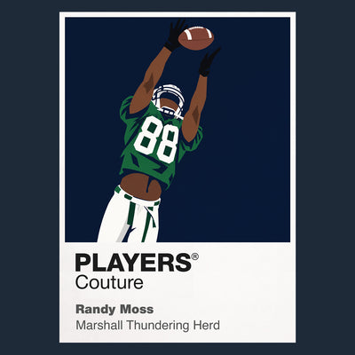 Randy Moss Marshall Thundering Herd American Football-Ikone Rahmen Herren-Kapuzenpullover