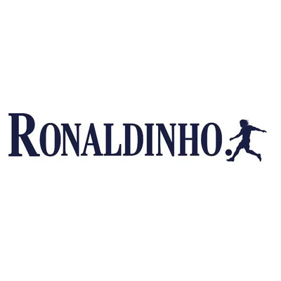Ronaldinho Logo Kids Hoodie – white close-up detail shot of the Ronaldinho Players Couture logo design