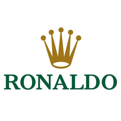 Ronaldo Logo Kids Hoodie – white close-up detail shot of the Ronaldo Players Couture logo design
