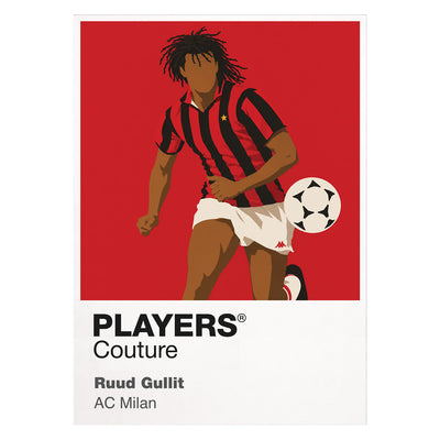 Ruud Gullit AC Milan Icon Frame — White