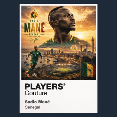 Sadio Mane Senegal Atlas Frame artwork by Players Couture