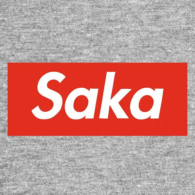 Bukayo Saka hoodie – grey kids' hoodie featuring the Bukayo Saka Players Couture logo