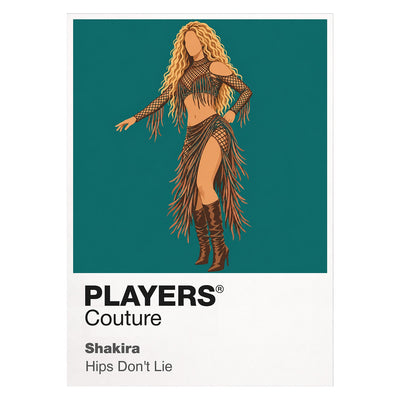 Shakira Shakira's unmistakable hair, movement and bilingual Latin-pop stage identity Icon Frame artwork on white