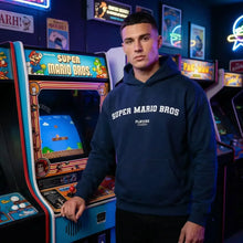 Super Mario Bros Players Couture Men's Casual Hoodie - Navy / S | Gaming, Hoodies, Men's, Name Collection