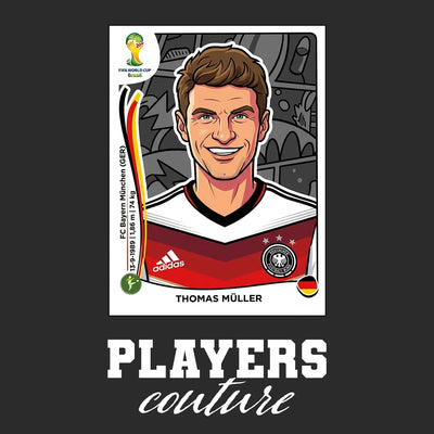 Thomas Muller World Cup Sticker Men's Hoodie – thomas muller black Players Couture design