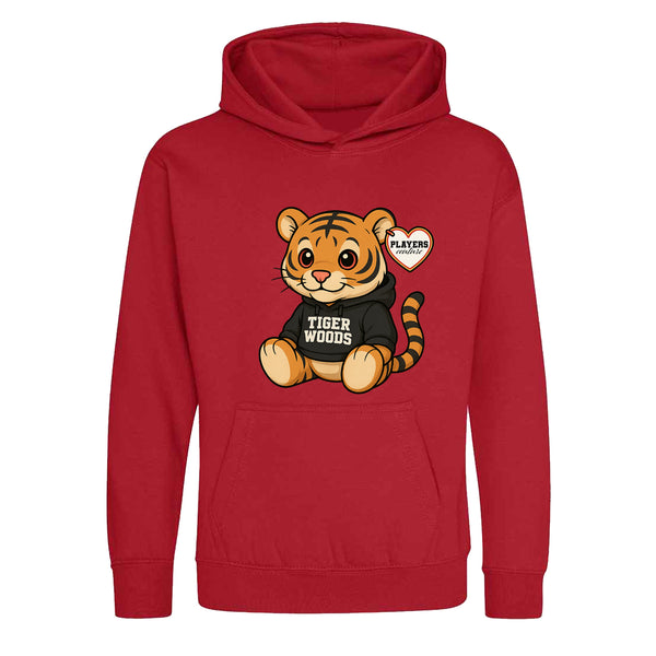 Tiger Woods Tiger Logo Players Couture Kids Hoodie Red