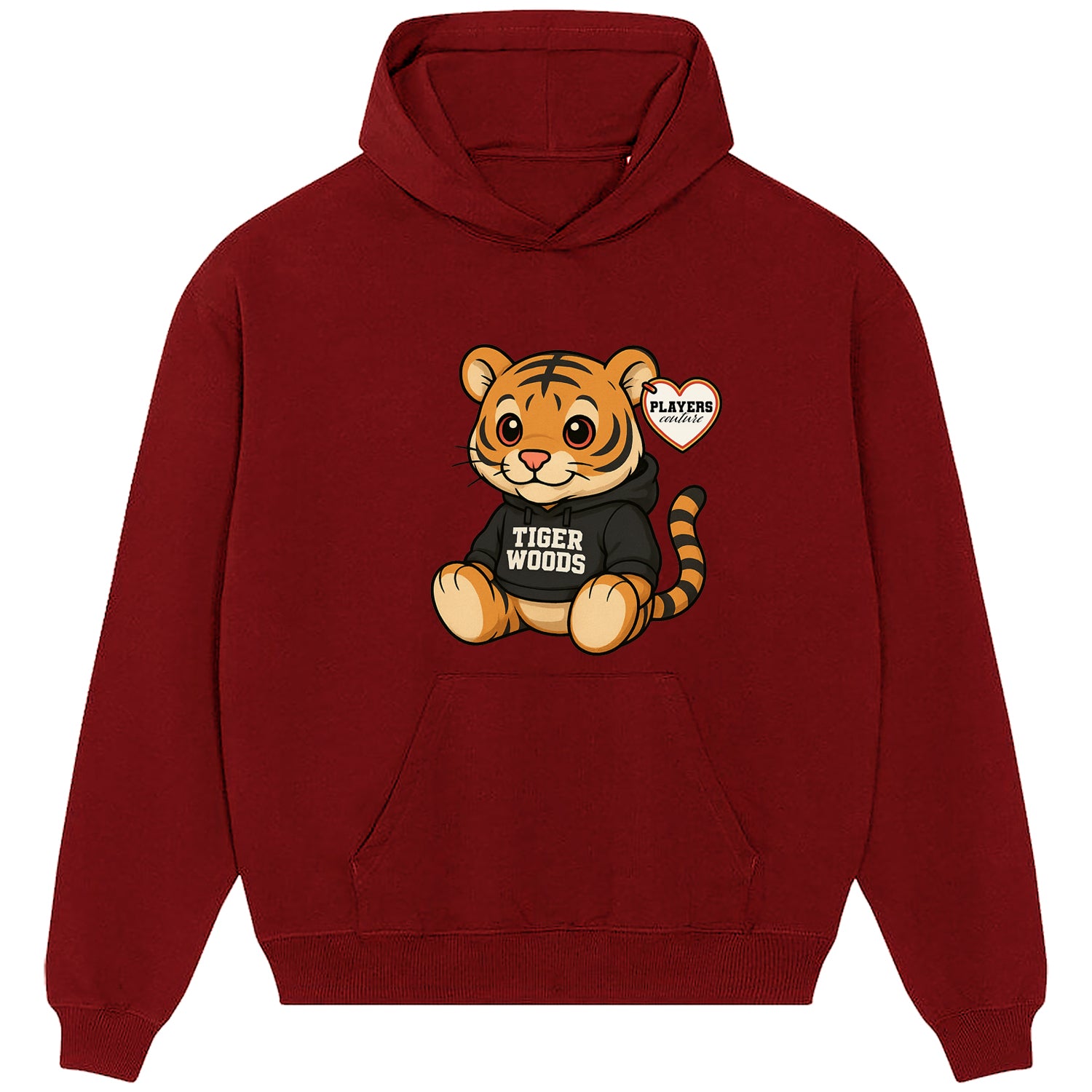 Tiger Woods Tiger Logo Players Couture Men's Casual Hoodie Red