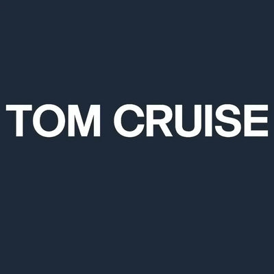 Tom Cruise Logo Kids Hoodie – navy close-up detail shot of the Tom Cruise Players Couture logo design