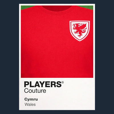 Wales Classic Football Shirt Colours Frame - Icon Design
