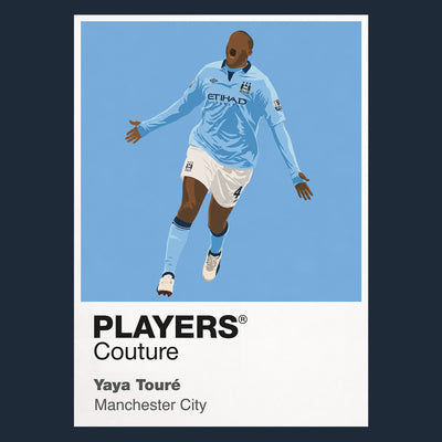 Yaya Touré Manchester City navy Icon Frame artwork detail