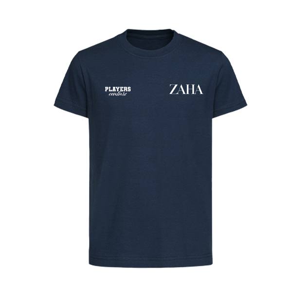 Zaha Logo Players Couture Kids T-Shirt Navy