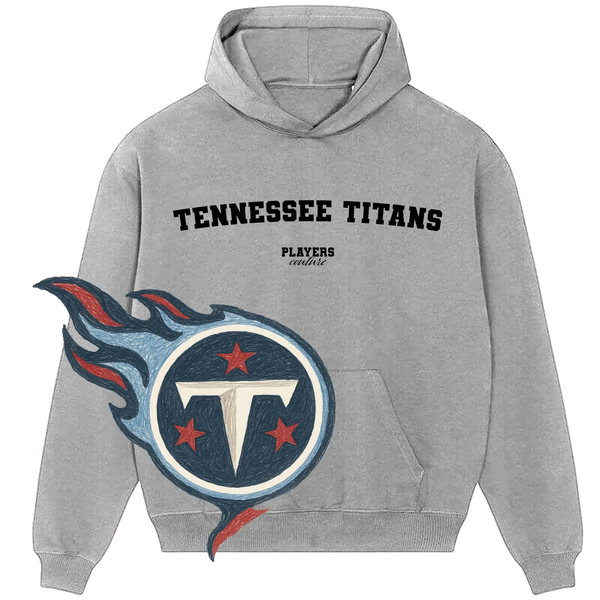 Gray Tennessee Titans hoodie by Players Couture with team logo, premium sports fan apparel