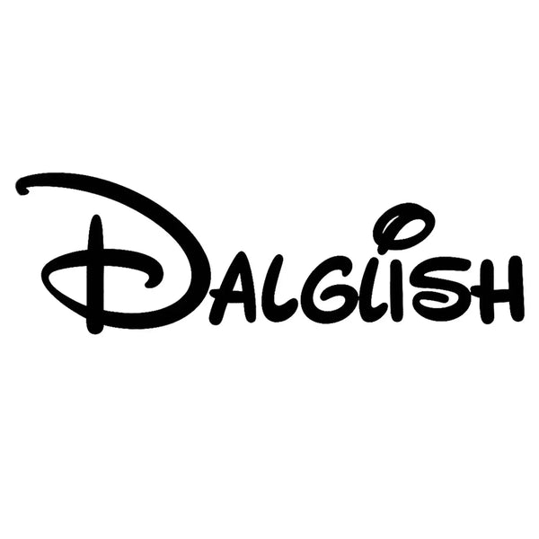Dalglish logo in playful handwritten font, sports fashion graphic from Players Couture