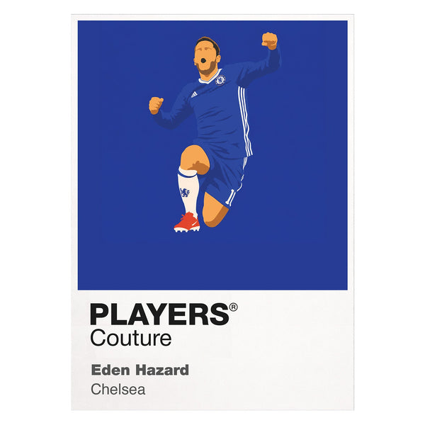 Eden Hazard Chelsea Icon Frame Kids T-Shirt — White Artwork