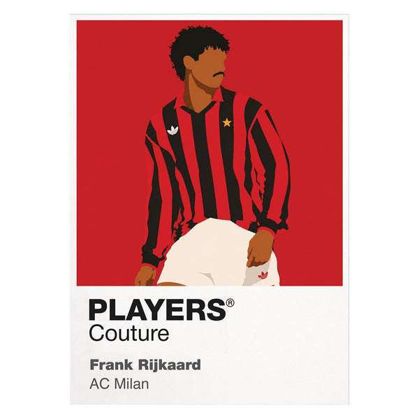 Frank Rijkaard AC Milan Icon Frame — White
