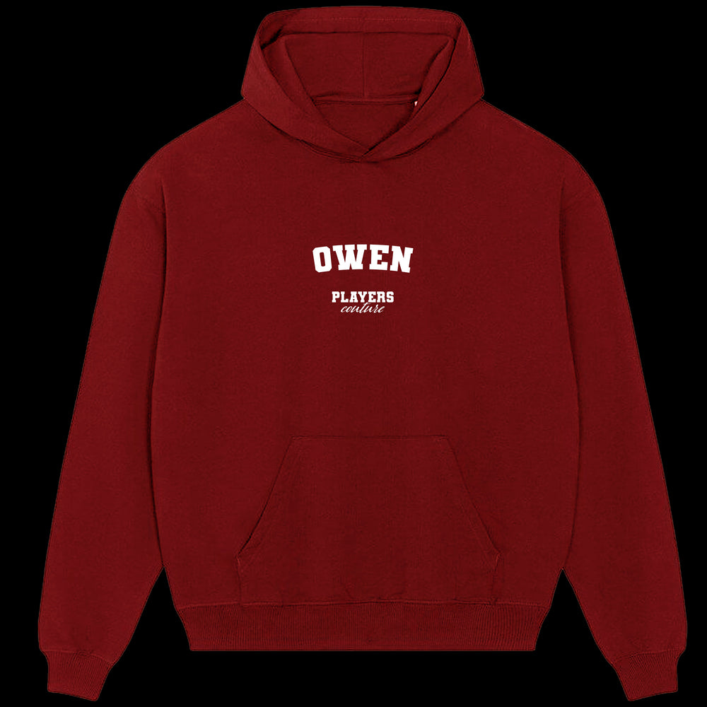 Owen Players Couture Men's Casual Hoodie Red