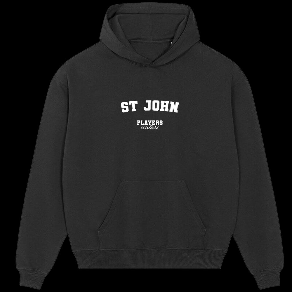 St John Players Couture Men's Casual Hoodie Black