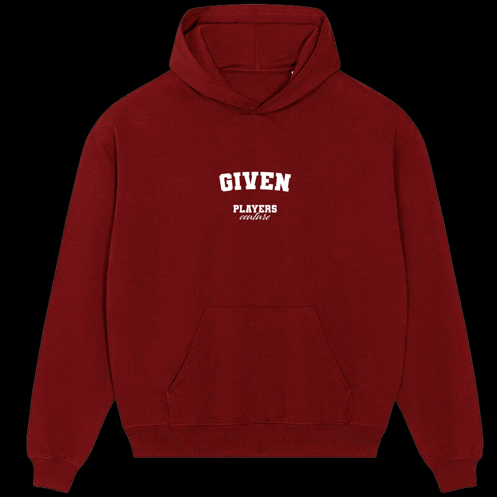 Given Players Couture Men's Casual Hoodie Red