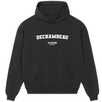 Dechambeau hoodie – navy men's hoodie with white Dechambeau letters and Players Couture logo on the chest