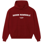 Aaron Ramsdale hoodie – black men's hoodie with white Aaron Ramsdale letters and Players Couture logo on the chest