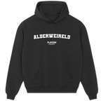 Alderweireld hoodie – black men's hoodie with white Alderweireld letters and Players Couture logo on the chest
