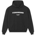 Fernandinho hoodie – grey men's hoodie with black Fernandinho letters and Players Couture logo on the chest