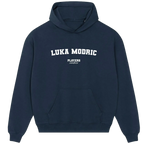 Luka Modric hoodie – black men's hoodie with white Luka Modric letters and Players Couture logo on the chest