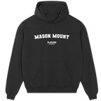 Mason Mount hoodie – grey men's hoodie with black Mason Mount letters and Players Couture logo on the chest