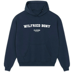 Wilfried Bony hoodie – black men's hoodie with white Wilfried Bony letters and Players Couture logo on the chest