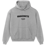 Snakebite hoodie – black men's hoodie with white Snakebite letters and Players Couture logo on the chest