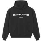 Antoine Dupont hoodie – black men's hoodie with white Antoine Dupont letters and Players Couture logo on the chest