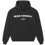 Brian O'Driscoll hoodie – red men's hoodie with white Brian O'Driscoll letters and Players Couture logo on the chest
