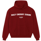 Daly Cherry Evans hoodie – navy men's hoodie with white Daly Cherry Evans letters and Players Couture logo on the chest