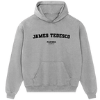 James Tedesco hoodie – red men's hoodie with white James Tedesco letters and Players Couture logo on the chest