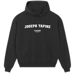 Joseph Tapine hoodie – navy men's hoodie with white Joseph Tapine letters and Players Couture logo on the chest