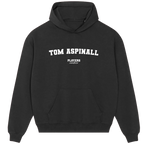 Tom Aspinall hoodie – navy men's hoodie with white Tom Aspinall letters and Players Couture logo on the chest