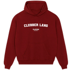 Clubber Lang hoodie – navy men's hoodie with white Clubber Lang letters and Players Couture logo on the chest
