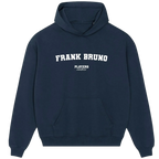 Frank Bruno hoodie – black men's hoodie with white Frank Bruno letters and Players Couture logo on the chest