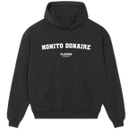 Nonito Donaire hoodie – grey men's hoodie with black Nonito Donaire letters and Players Couture logo on the chest