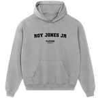 Roy Jones Jr hoodie – navy men's hoodie with white Roy Jones Jr letters and Players Couture logo on the chest