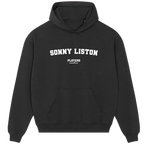 Sonny Liston hoodie – navy men's hoodie with white Sonny Liston letters and Players Couture logo on the chest